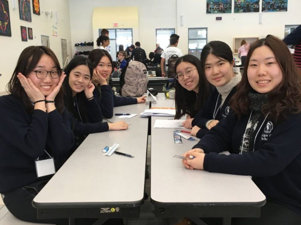 Trafalgar Math Club attends a competition